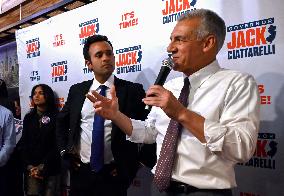 Jack Ciattarelli and Vivek Ramaswamy Campaign in New Jersey