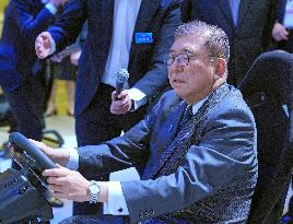 Japan PM Ishiba at electronics show