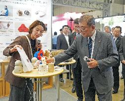 Japan PM Ishiba at electronics show