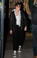 Kristen Stewart Leaves The Dressing Rooms On Set - Paris