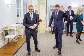 Piotr Serafin met with Estonian PM Kristen Michal