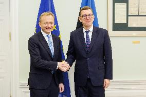 Piotr Serafin met with Estonian PM Kristen Michal