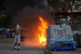 Unitary Demonstration in Barcelona in Favor of Palestine - Barcelona