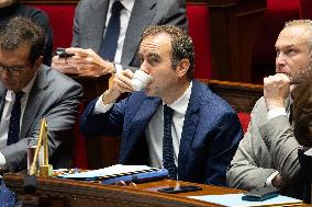 No-confidence motion against Prime Minister Lecornu government - Paris