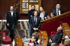 No-confidence motion against Prime Minister Lecornu government - Paris