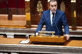 No-confidence motion against Prime Minister Lecornu government - Paris