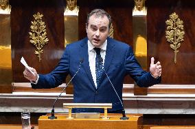 No-confidence motion against Prime Minister Lecornu government - Paris
