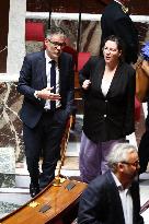 No-Confidence Motion Against Prime Minister Lecornu Government - Vote - Paris