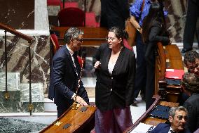 No-Confidence Motion Against Prime Minister Lecornu Government - Vote - Paris