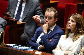 No-Confidence Motion Against Prime Minister Lecornu Government - Vote - Paris