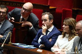 No-Confidence Motion Against Prime Minister Lecornu Government - Vote - Paris