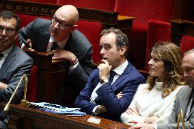 No-Confidence Motion Against Prime Minister Lecornu Government - Vote - Paris