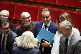 No-Confidence Motion Against Prime Minister Lecornu Government - Vote - Paris