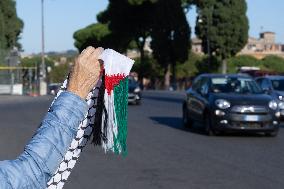 Rome, Sit-in during the World Food Day 2025 ceremony