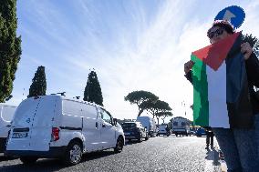 Rome, Sit-in during the World Food Day 2025 ceremony