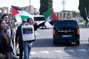 Rome, Sit-in during the World Food Day 2025 ceremony