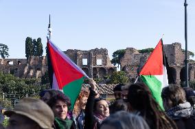 Rome, Sit-in during the World Food Day 2025 ceremony