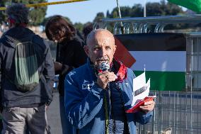 Rome, Sit-in during the World Food Day 2025 ceremony