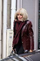 Exclu - Brigitte Macron Arrives at Matignon - Paris