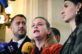 Motion de censure vote at the National Assembly in Paris FA