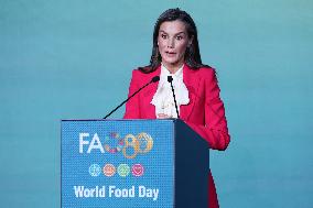 Queen Letizia Attends World Food Day 2025 Ceremony - Rome