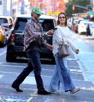 Alessandra Ambrosio with her boyfriend out in New York
