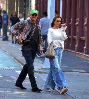 Alessandra Ambrosio with her boyfriend out in New York