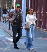 Alessandra Ambrosio with her boyfriend out in New York