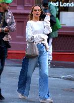 Alessandra Ambrosio with her boyfriend out in New York