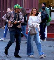 Alessandra Ambrosio with her boyfriend out in New York