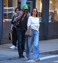 Alessandra Ambrosio with her boyfriend out in New York