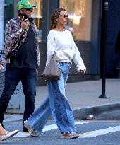 Alessandra Ambrosio with her boyfriend out in New York