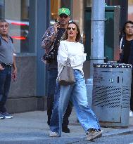 Alessandra Ambrosio with her boyfriend out in New York
