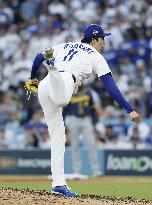 Baseball: NL Championship Series between Brewers and Dodgers