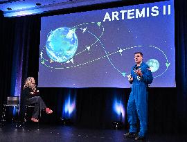 Jeremy Hansen Discusses Artemis II Mission In Longueuil - Canada