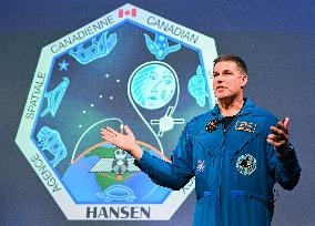 Jeremy Hansen Discusses Artemis II Mission In Longueuil - Canada