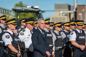 Prime Minister Mark Carney Announces Plans In Etobicoke - Canada
