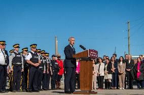 Prime Minister Mark Carney Announces Plans In Etobicoke - Canada
