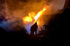 Aftermath Of Israeli Strike On Manufacturing Complex - Lebanon