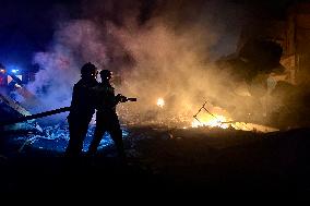 Aftermath Of Israeli Strike On Manufacturing Complex - Lebanon
