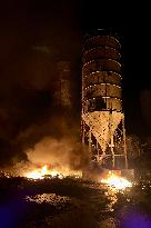 Aftermath Of Israeli Strike On Manufacturing Complex - Lebanon