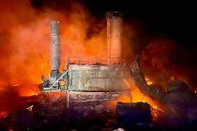 Aftermath Of Israeli Strike On Manufacturing Complex - Lebanon