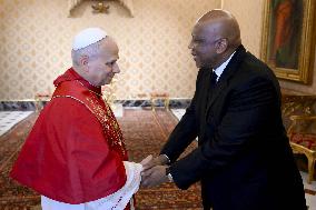 Pope Francis Meets With King Of Lesotho Letsie III - Vatican