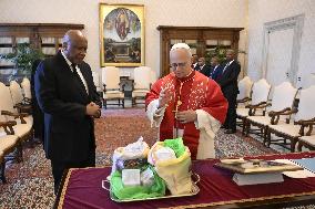 Pope Francis Meets With King Of Lesotho Letsie III - Vatican