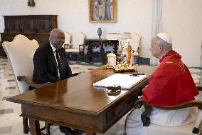 Pope Francis Meets With King Of Lesotho Letsie III - Vatican