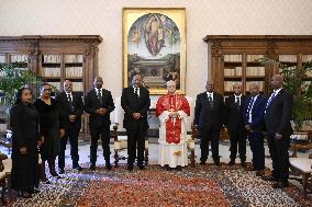 Pope Francis Meets With King Of Lesotho Letsie III - Vatican