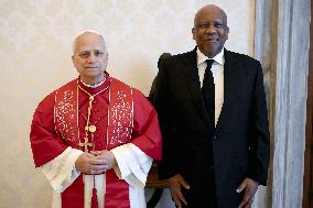 Pope Francis Meets With King Of Lesotho Letsie III - Vatican
