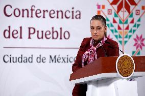 Mexico s President Claudia Sheinbaum Holds Briefing - Mexico