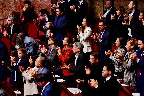 Motion De Censure Vote at The National Assembly - Paris