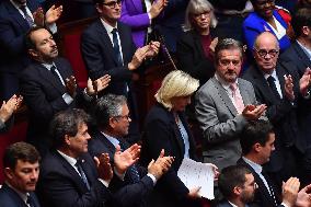 Motion De Censure Vote at The National Assembly - Paris